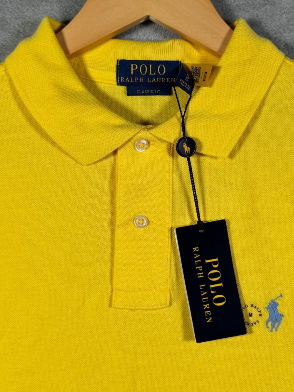 Polo Ralph Lauren Shirt Mens M Yellow Classic Fit Short Sleeve Pony Mesh $118